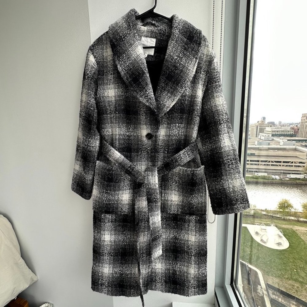 Avec Les Filles Women's Tweed Topcoat Size M